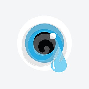Eye drop icon  vector sign