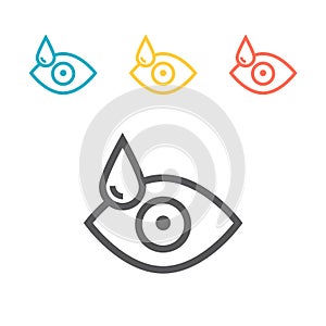 Eye drop icon. Vector sign for web graphics.