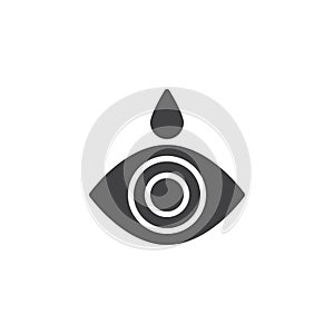 Eye drop vector icon