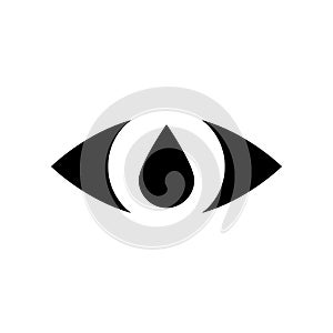 Eye drop vector icon. Isolated illustration.