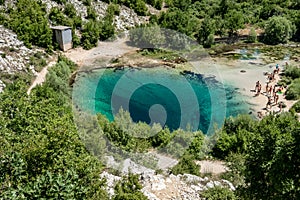 The eye of the earth, Croatia, summer day