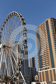 Eye of the Emirates - ferris wheel in Al Qasba in Shajah, UAE