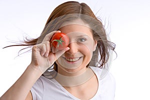 Auge das gleiche tomate 