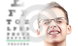 Eye eyesight ophthalmology test and vision health,  medicine doctor