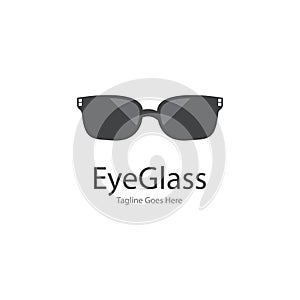 eye glasses logo design icon vector template