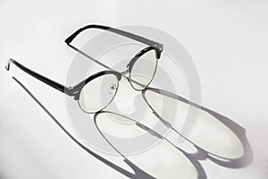 Eye glasses spectacles  white background for oculist gafas de ver photo