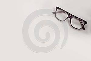 Eye glasses spectacles  white background for oculist photo