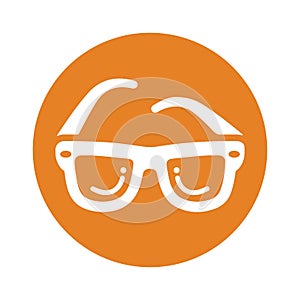 Eye glasses vector icon, Optical glasses