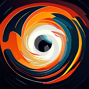Eye of God. Abstract vector illustration of an eye of God. Generative AI