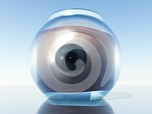 Eye In Goldfish Bowl