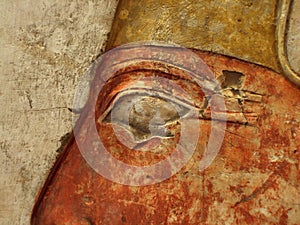 Eye of hieroglyph man photo