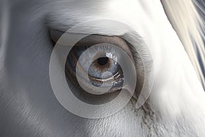 The eye of a horse