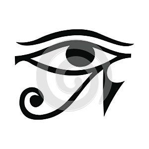 Eye of Horus icon, simple style