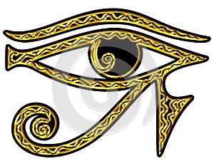 Eye of Horus - reverse Eye of Thoth photo