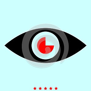 Eye it is icon .