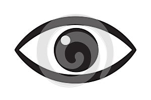 Eye icon, hyman eyeball icon.