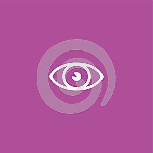 Eye icon illustration isolated vector .