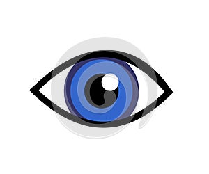 Eye icon logo vector