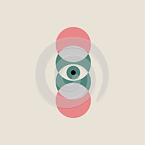 Eye icon for medical clinic of vision correction