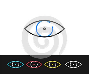 Eye Icon. Premium quality graphic design.- Editable Stroke