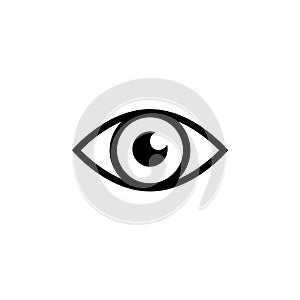 Eye icon sign.