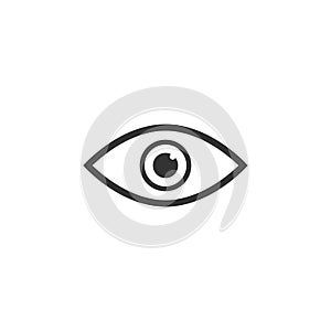 eye icon. Vector illustration. Organ icon vector