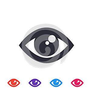 Eye icon, vector symbol