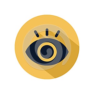 Eye icon vector for web, software, application, and mobile