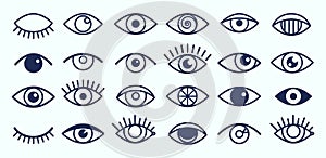 Eye icons collection