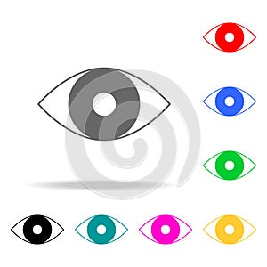 eye icons. Elements of human web colored icons. Premium quality graphic design icon. Simple icon for websites, web design, mobile