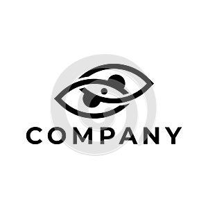 Eye infinity logo design