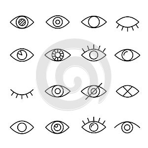 Eye line icon