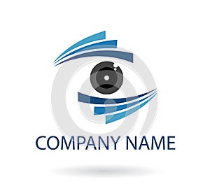 Eye logo blue for your company