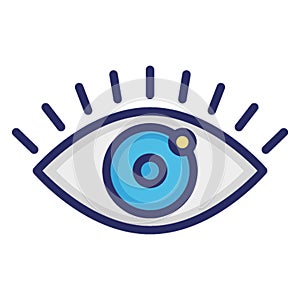 Eye, look isolated Vector Icon which can easily modify or edit