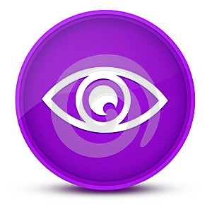 Eye luxurious glossy purple round button abstract