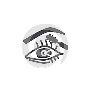 Eye make up vector icon