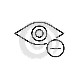 Eye Minus Icon