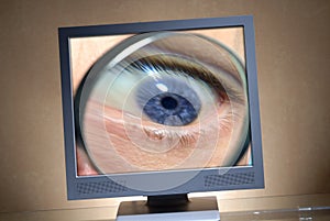 Eye in a monitor