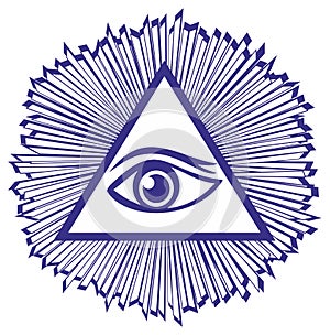 Eye Of Providence or All Seeing Eye Of God - famou