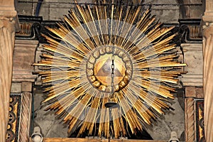 Eye of Providence in the church of the Holy sepulcher in Jerusalem , Israel