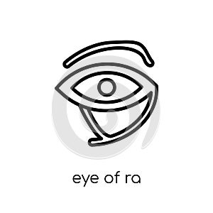 Eye of ra icon. Trendy modern flat linear vector Eye of ra icon