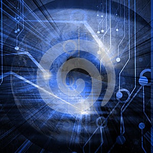 Eye scanned by security software