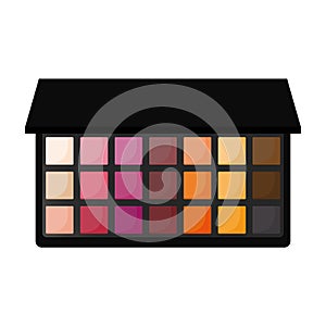 Eye Shadow Color Pallet Kit Icon Clipart Vector Illustration
