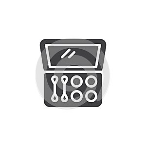 Eye shadow kit vector icon
