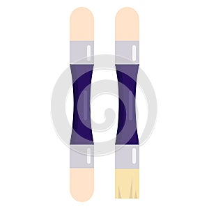 Eye shadow makeup applicators icon