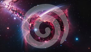Eye shape Nebula .Rosette Nebula. Helix Nebula