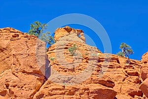 An eye shaped arch on Bell Rock Sedona AZ