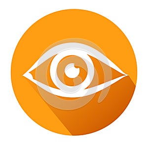 Eye sign icon. Publish content button. Stock vector illustration