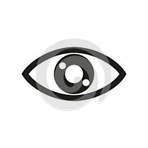 Eye sign icon â€“ vector