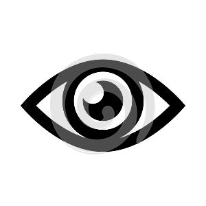 Eye simple icon photo